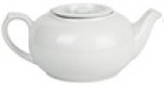 Чайник заварочный 800мл, D=21.5см, L=14см, H=9см, фарфор, белье тс0718-6, шт