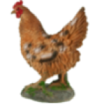 Фигура Курица на камушке,30х33 см