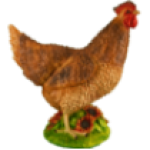 Фигура Курица с цветком,35х35 см