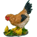 Фигура Курочка с цыплятами,41х37 см