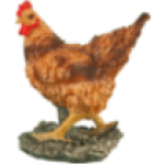 Фигура Курочка стоячая,24х25 см