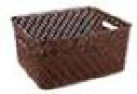 Корзина "Плетенка" (350х290х175) (корич.)  М-3503, шт