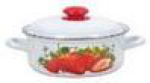 Кастрюля эм. 2,0л. цилиндр.низкая СОЧНАЯ КЛУБНИКА 1510АП2/4 (Лысьва) 1/4, шт