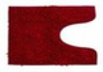 Коврик д/т с вырезом "Макароны" 50*50 Maroon бордо, шт