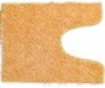 Коврик д/т с вырезом "Макароны" 60*60 Beige бежевый 28800, шт