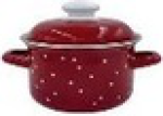 Кастрюля эм. White dots Вишневый 1,5л  1608ап/8вш, шт