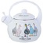 ЧАЙНИК AGNESS ЭМАЛИРОВАННЫЙ СО СВИСТКОМ СЕРИЯ "FAMILY FARM", 2,2Л, ИНДУКЦИОННОЕ ДНО 934-628, шт