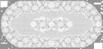 Салфетка Grace Лейс БЕЛАЯ овал  40*84см LO-1009U 96316  1/12, шт