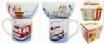 Набор "Служебные машинки" 2 пр.: кружка 200 мл, миска 300 мл в под уп MFKS2-4cl, шт