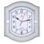 Часы настенные Atlantis TLD-6234 22,0*19,0*4,1см серебро 6234ср, шт