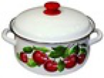 Кастрюля 4,0л сфер. Вишневый сад белый 61904-142/6-у4б, шт