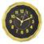 Часы настенные Atlantis TLD-6455 22,9*22,9*4,1см черн/зол 6455чз, шт