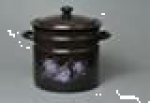 Кастрюля эм. цилиндр. 10,0л  с/д корич. 41804-222/6кор  1/2, шт