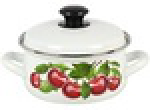 Кастрюля эм. сфер. 1,5л Вишневый сад  мет/об белая 61904-082/6, шт