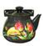 Чайник эм. сфер. 3,0л с цельной ручкой ГРАЦИОЗНЫЙ корич. 42104-122/6гкор  1/4, шт