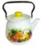 Чайник эм. сфер. 3,5л с цельной ручкой ЭКВАДОР белый 42104-132/6-у4эк, шт