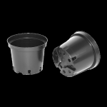 Горшок d10,5см, h85мм, объем 0,5л, черный ( формовка )