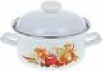 Кастрюля эм. 3,0л цилиндр.низкая ИТАЛЬЯНСКАЯ КУХНЯ 1512АП2/4 (Лысьва) 1/2, шт