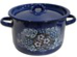 "ГОЛУБИКА" Кастрюля эм. 12,5л 1С300С синяя с дек.  (СТАЛЬЭМАЛЬ) 1/3, шт