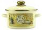 "КАНТРИ" Кастрюля эм.цилиндр 3,0л 21-Б1612/6М метал. обод.  21-б1612/6к (Магнитогорск) 1/4, шт
