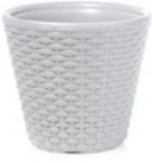 DBR350-S449 Кашпо pot RATO - WHITE+ IWKO325 Диаметр: 34,8 смВысота: 32,4 смОбъем: 19 л