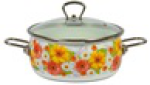 Кастрюля эм. "Fernanda"  4,0л. ( сфер.)  1SC205S (СТАЛЬЭМАЛЬ) 1/4, шт