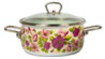 Кастрюля эм. "Violeta"  1,5л. (сфер.бел.)  1SA165S (СТАЛЬЭМАЛЬ) 1/4, шт