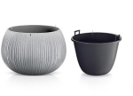 DKB180-422U Горшок д/цветов  Bowl beton + технол-й горшок бетон(комплект) Диаметр: 13,6 смВысота: 13,6 смОбъем: 1,4 л