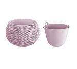DKSP180-5245U Кашпо SPLOFY BOWL - light berry ,Диаметр: 18 смВысота: 13 смОбъем: 1,4 л