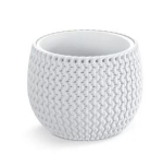 DKSP240-449 Горшок д/цветов Splofy bowl light белый+ технол-й горшок  (комплект) Диаметр: 23,9 смВысота: 16,1 см