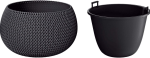 DKSP290-S433 Кашпо SPLOFY BOWL - anthracite, Диаметр: 29 смВысота: 19,5 смОбъем: 3,9 л