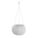 DKSP240WS-449 Горшок д/цветов подвесной Splowy bowl WS белый+ технол-й горшок + цепочка (комплект)