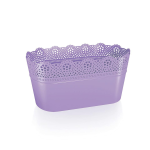 DLAC285-2635U Кашпо LACE - LAWENDA ( L - 28.5, W - 13,5, H - 15,5)