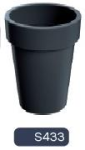 DLOFS200-S433 Кашпо Lofly Slim - antracyt (d -19,6, h - 25,9, v - 4,8)
