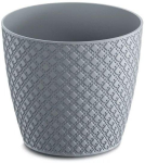 DOR130-405U Кашпо ORIENT - stone greay Диаметр: 12,8 смВысота: 11,2 смОбъем: 1 л