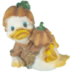 Фигура Уточка с тыквой,34x28 см