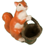 Садовое кашпо Белка с корзиной,52х41 см