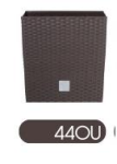DRTS170L-440U Кашпо pot RATO low - umber Длина: 17 смШирина: 17 смВысота: 17 смОбъем: 4 л
