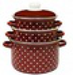 Набор кастрюль цилиндр. 3пр. "ГОРОХ" 2-3144/6 (2,0/3,0/4,0л)  (Магнитогорск)  1/1, шт