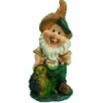 Фигура Гном с ежиком,19х39 см