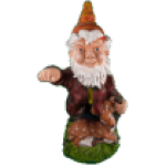 Фигура Гном с олененком (без фонаря),78х44 см