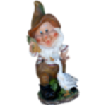 Фигура Гном с пшеницей и уткой,41х24 см