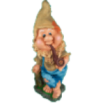 Фигура Гном с трубкой,28х70 см