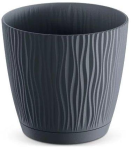 DSY240P-S433 Горшок д/цветов Sandy P  с поддоном (комплект) anthracite Диаметр: 23,9 см