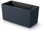 DUC400-433 Кашпо Flower pot URBI CASE BETON EFFECT антрацит , Длина: 39,5 смШирина: 18,5 смВысота: 19,5 см