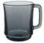 ДЫМЧАТОЕ СТЕКЛО Кружка 310мл BASILICO GREY 62510  1/6, шт