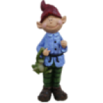 Фигура Эльф с лягушкой,65х21 см