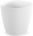 DWH260-S449 Горшок д/цветов WHEATY white Диаметр: 25,8 смВысота: 22,9 смОбъем: 9 л