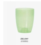 DUOW130T-CG55G Кашпо COUBI - ZELONY TRANSPARENTNY ,Емкость: 1,5 лДиаметр: 13,2 см.Высота: 16 см