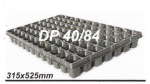 DP 40w/84 Рассадные кассеты 315x525 , Длина: 52,5 смШирина: 31,5 см ,                                                              Кол-во ячеек- 84Размеры ячейки:верх — 40×40 ммниз — 25×25 ммвысота — 45 мм
